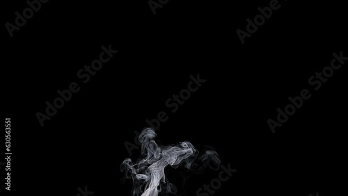 animation smoke on a black background
