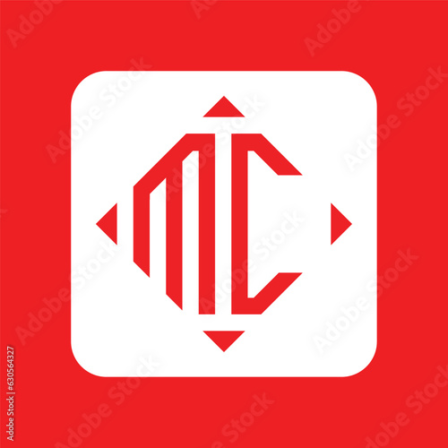 Creative simple Initial Monogram MC Logo Designs.