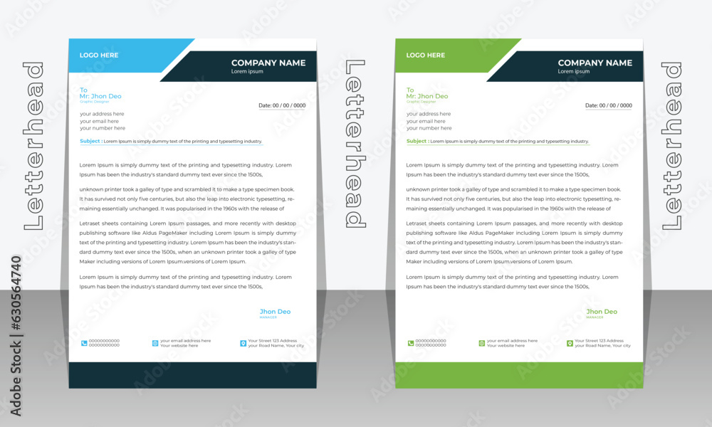 Professional letterhead design for your business. Professional letterhead design for your business.