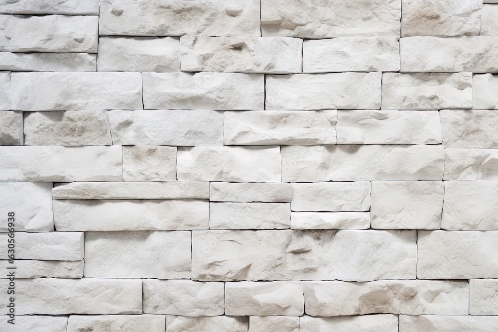 Fototapeta premium White stone wall texture background