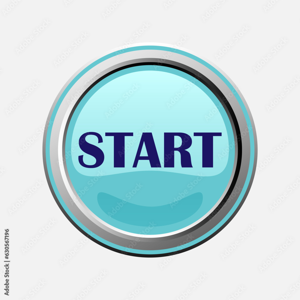 Power Switch icons vector buttons. START STOP button. Power Switch icons vector buttons. START STOP button.