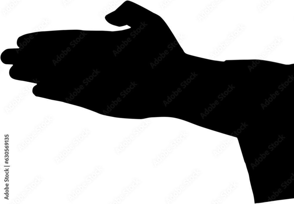 Digital png silhouette image of hand reaching out on transparent background Digital png silhouette image of hand reaching out on transparent background