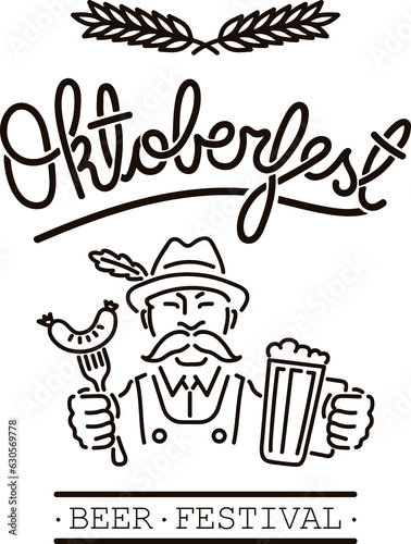 Digital png illustration of oktoberfest text on transparent background