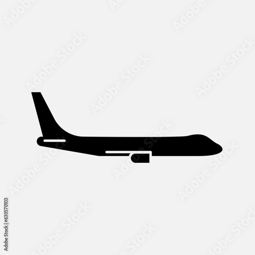Plane Icon. Traveler, Transporter.  Aircraft Symbol - Vector.     