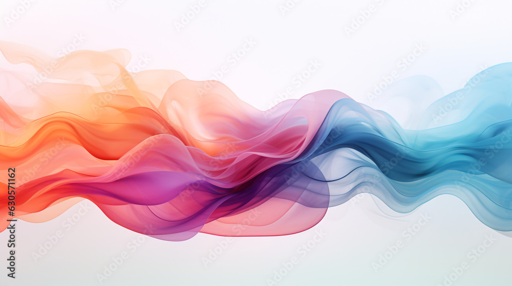Obraz premium abstract wave gradient liquid composition, resembling an ethereal mix of colors merging together