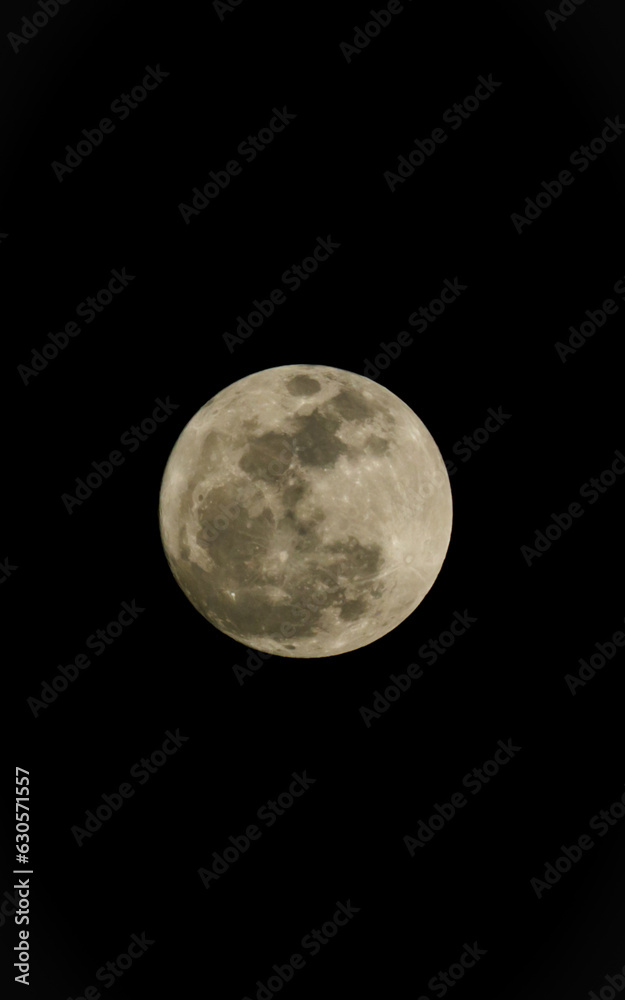 Supermoon. Full moon. A huge moon. Close-up of the moon. The moon in the sky Supermoon. Full moon. A huge moon. Close-up of the moon. The moon in the sky