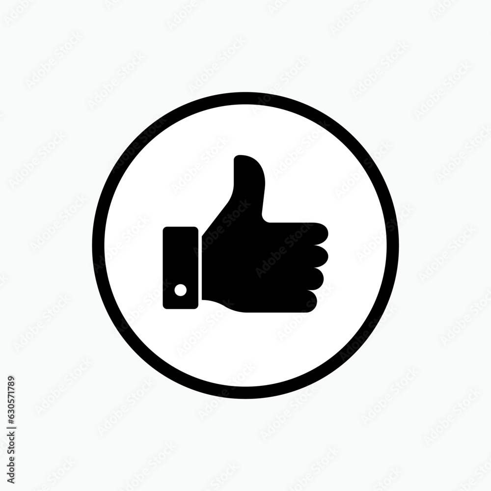 Thumb Icon - Vector Illustration In Glyph Style for Design and Websites, Presentation or Application. Thumb Icon - Vector Illustration In Glyph Style for Design and Websites, Presentation or Application.