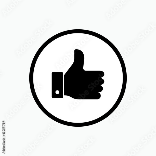 Thumb Icon - Vector Illustration In Glyph Style for Design and Websites, Presentation or Application.