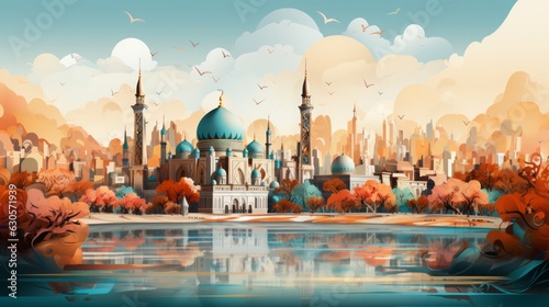 Sketch, doodles. Postcard. The postcard depicts the sights. Stylised postcards. Tourist places. 