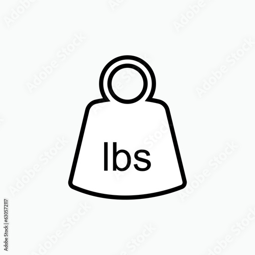 Weight Icon. Heaviness, Gym Symbol for Design, Presentation, Website or Apps Elements – Vector.   