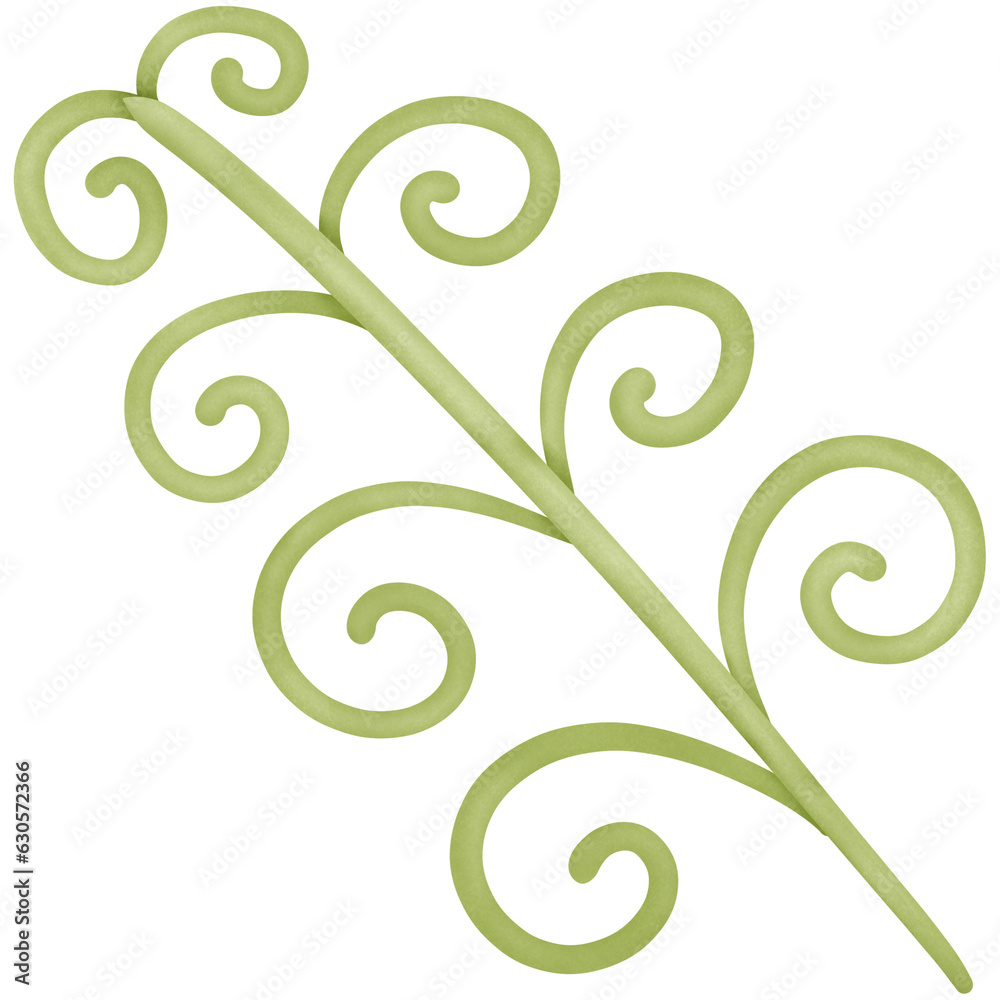 A green leaf isolated on transparent background A green leaf isolated on transparent background