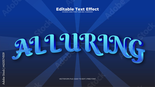 Alluring blue comic editable text effect