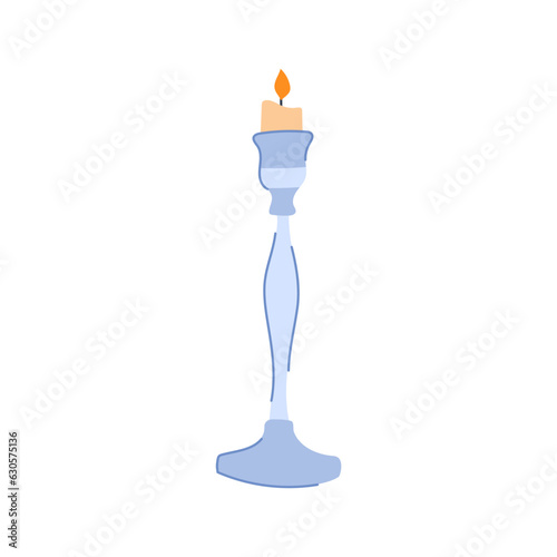 candle candlestick holder cartoon. candelabra chandelier, classic interior, old forex candle candlestick holder sign. isolated symbol vector illustration