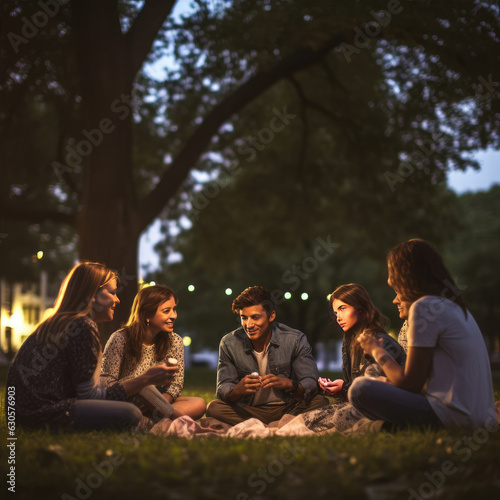 Evening Conversations, Students Unite in the Park for Connection