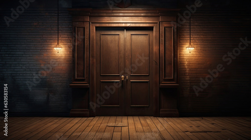 Wooden fantasy doors door brown wood