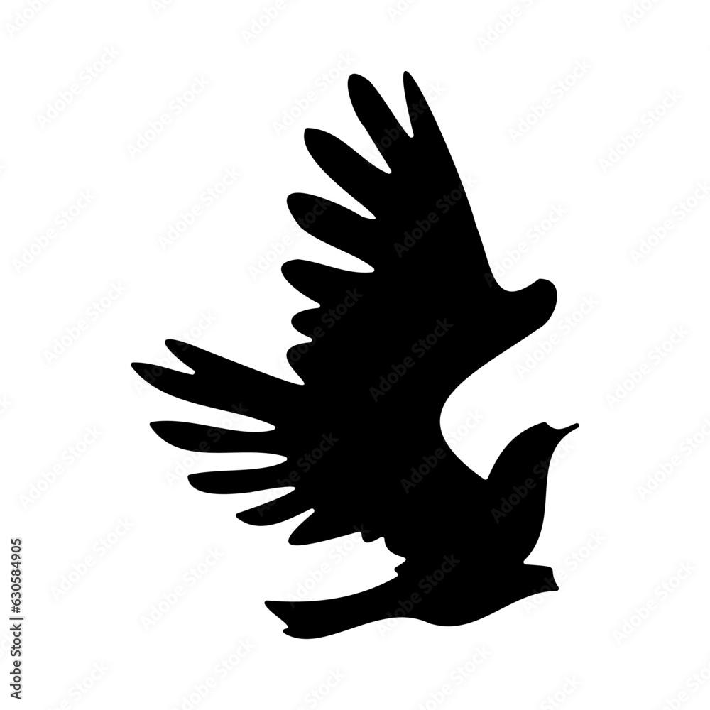 Obraz premium Hawk line icon. Bird, predator, falcon, flight, eagle, beak, sky, wings. Black vector icons on a white background for Business