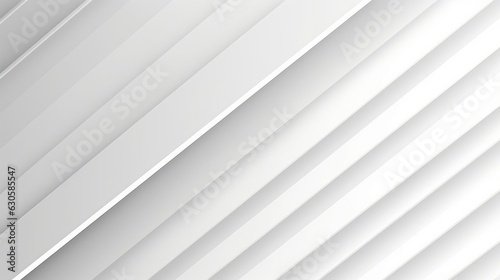 Amazing white abstract diagonal lines background. Geometric striped texture. Digital premium luxury silver BG. Business trendy modern. Seamless looped banner. Smooth and subtle, Generative AI