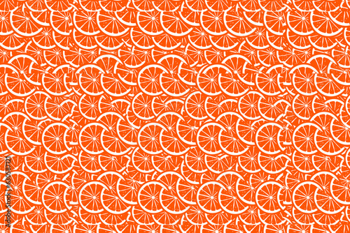 seamless pattern with orange