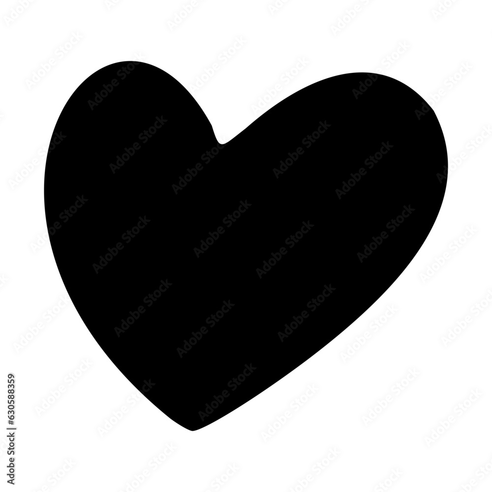 Heart doodle. Hand drawn love symbol, Cute decorative heart icon. Heart doodle. Hand drawn love symbol, Cute decorative heart icon.