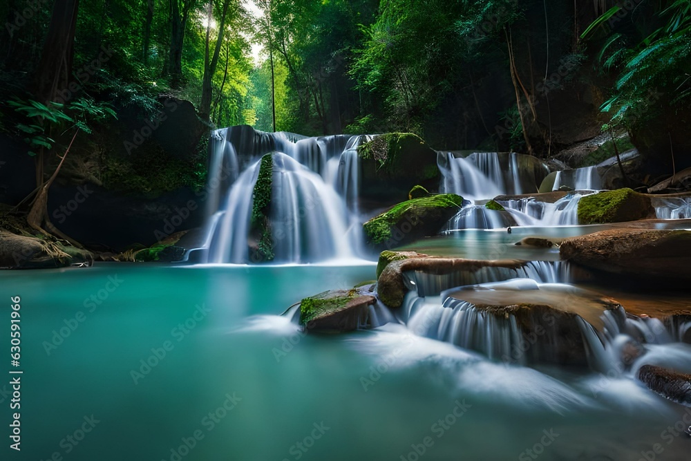 waterfall in the park