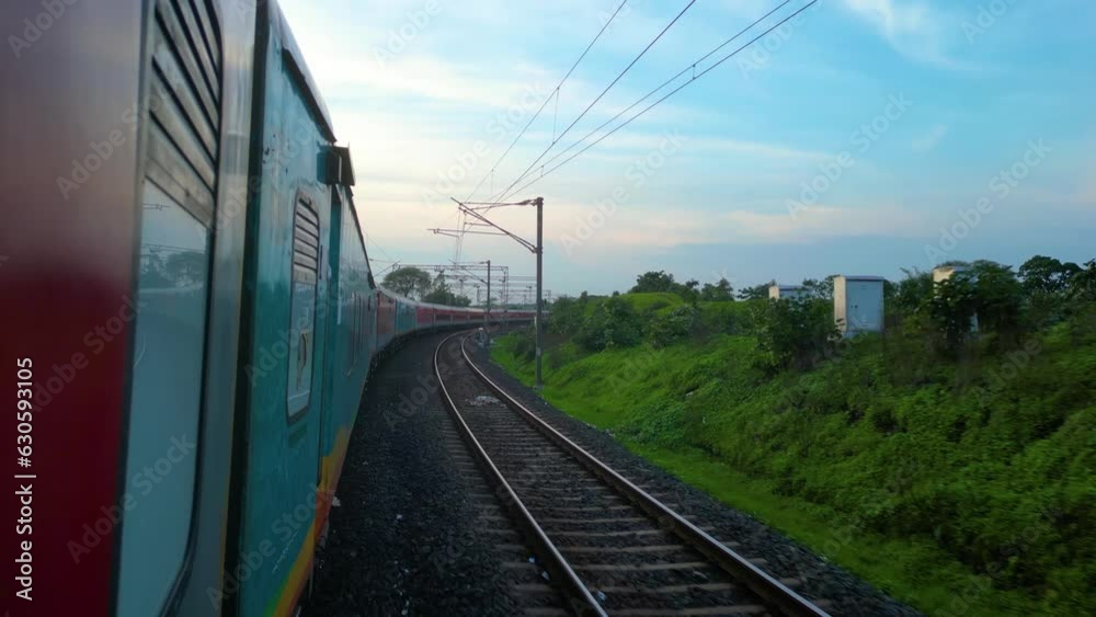 Indian Railway Beautiful Journey and Awesome Weather