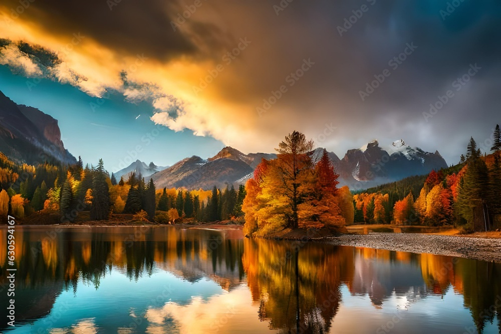 lake in the mountains