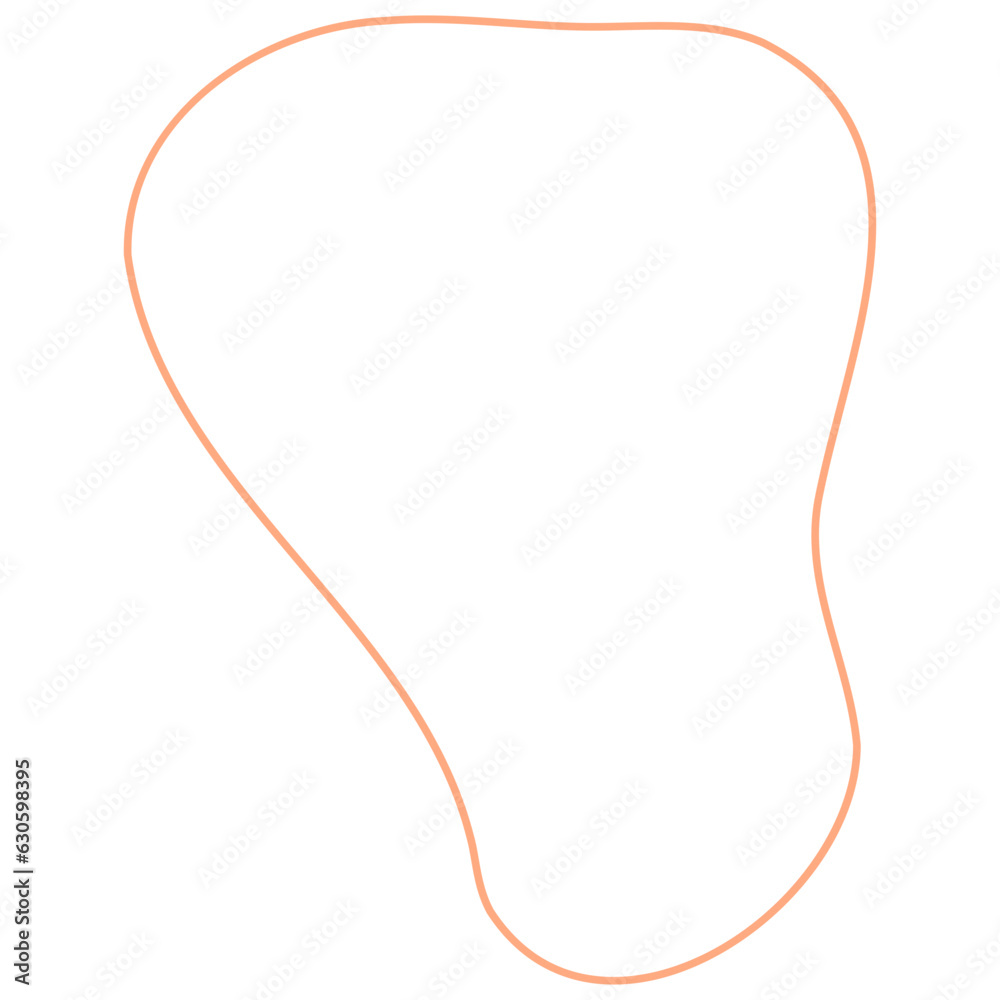 Abstract Organic Shape Outline Abstract Organic Shape Outline