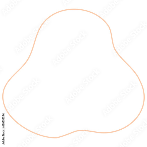 Abstract Organic Shape Outline