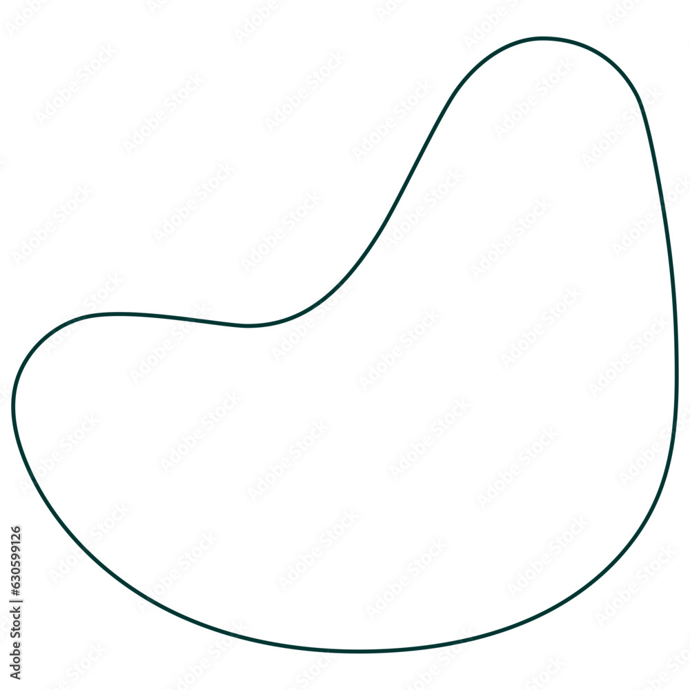 Organic Abstract Shape Outline Organic Abstract Shape Outline
