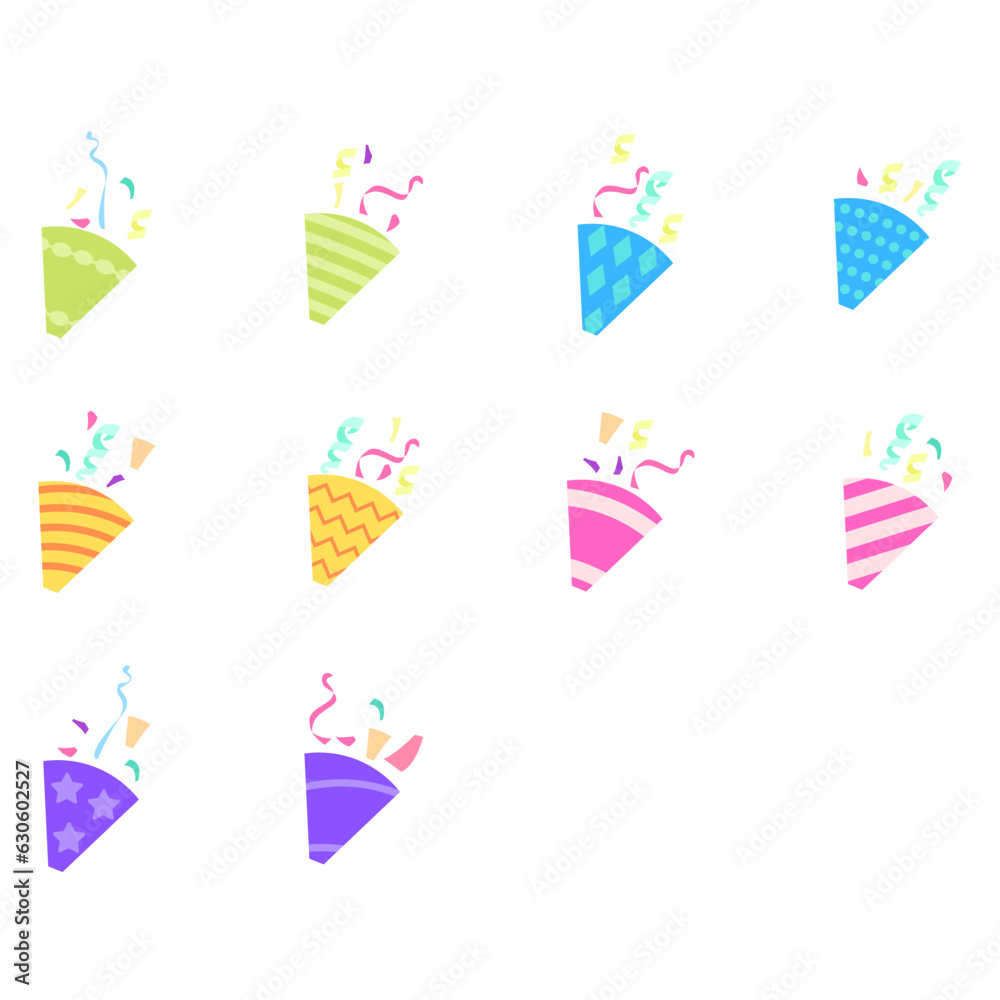 Birthday Popper Design. Easy To Edit. EPS 10 Birthday Popper Design. Easy To Edit. EPS 10