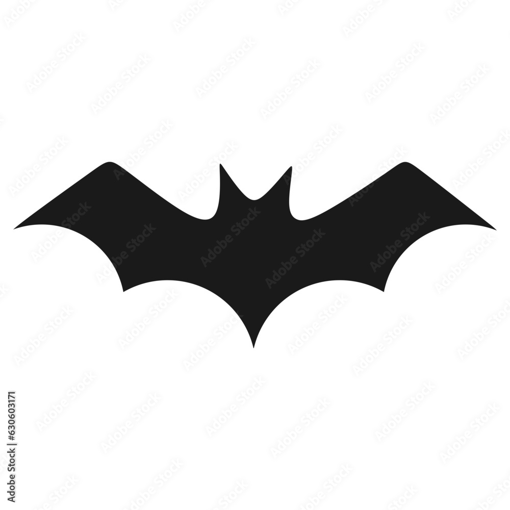 Black Bat Hallowween Silhouette Black Bat Hallowween Silhouette