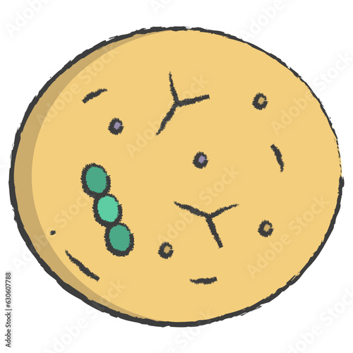Vector hand drawn Probiotics illustration
