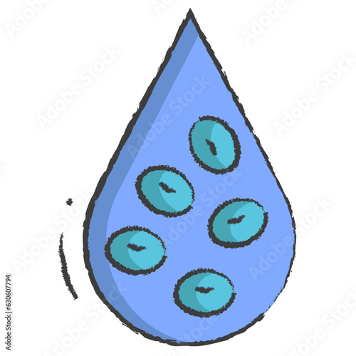 Vector hand drawn RBC illustration