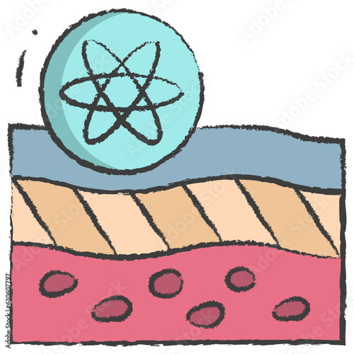 Vector hand drawn Soil test illustration