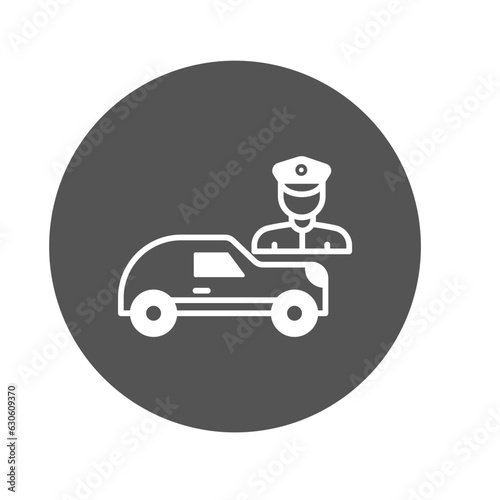 Car driver Vector Icon

