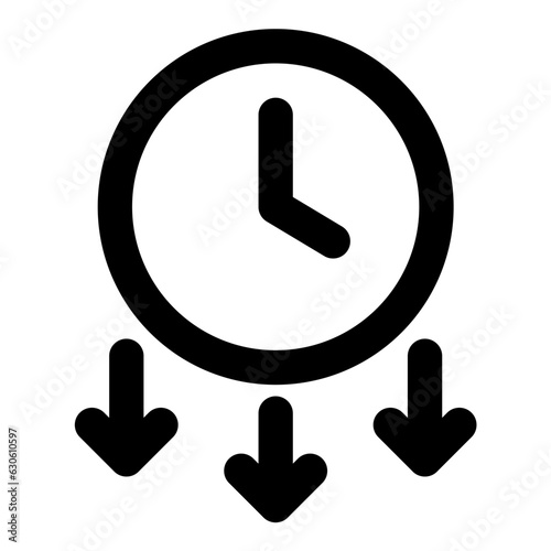 down time icon vector illustration asset element