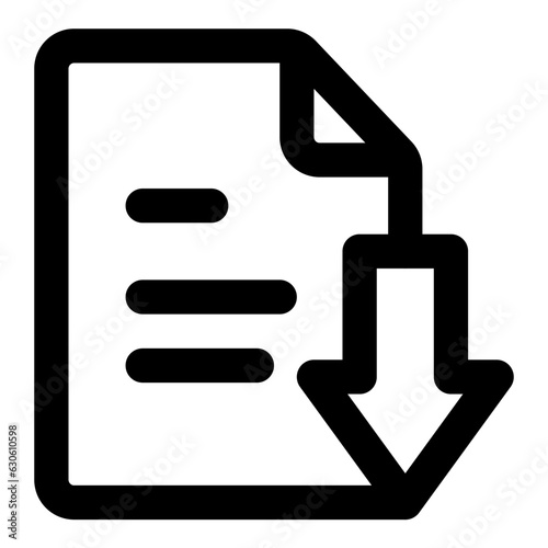 file down icon vector illustration asset element
