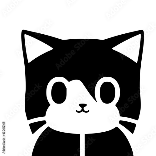 symmetrical cat, cute and lovely face