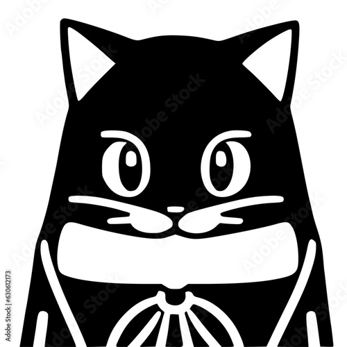 symmetrical cat, cute and lovely face