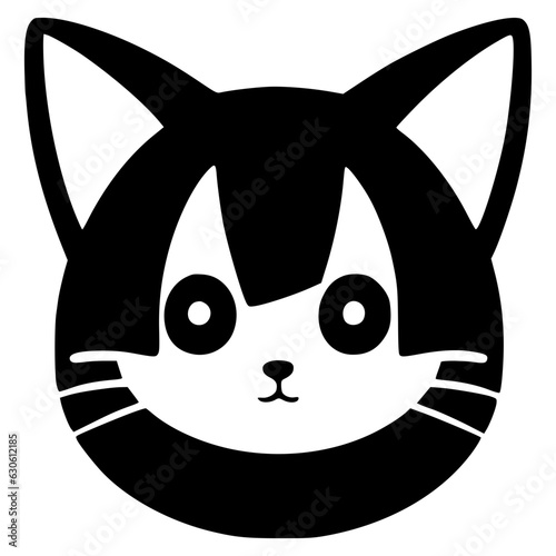 symmetrical cat, cute and lovely face