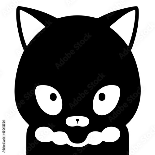 symmetrical cat, cute and lovely face