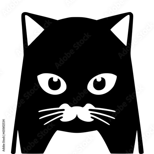 symmetrical cat, cute and lovely face
