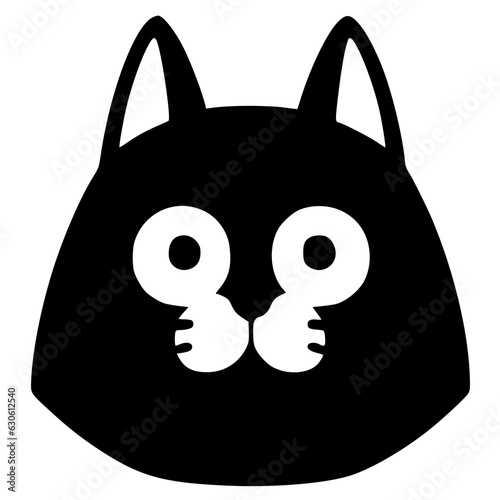 symmetrical cat, cute and lovely face