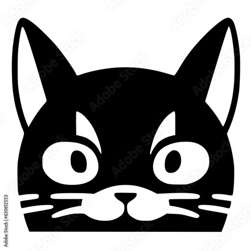 symmetrical cat, cute and lovely face