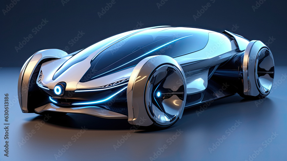 Future futuristic sci fi concept car design glass speed 