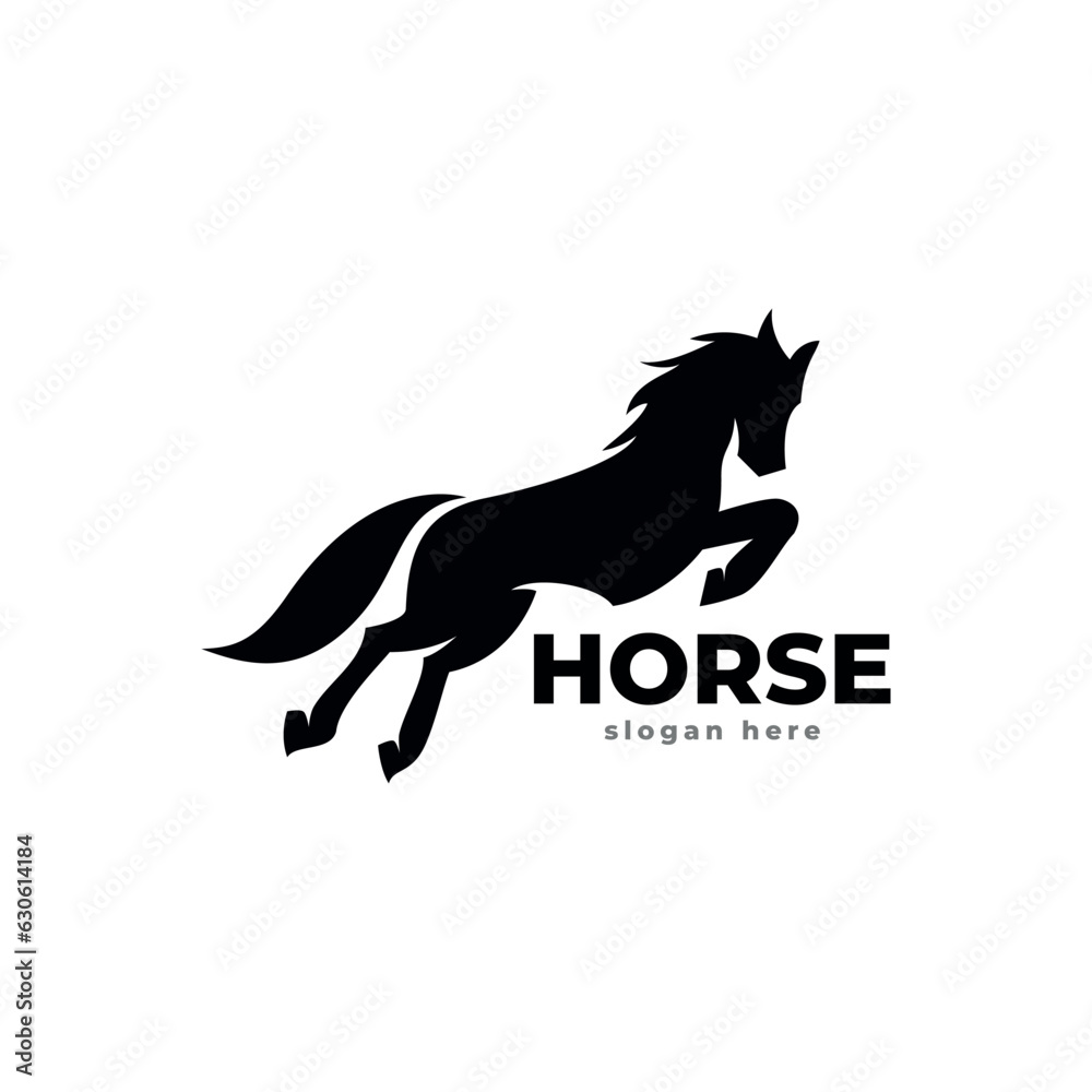 horse logo icon vector template