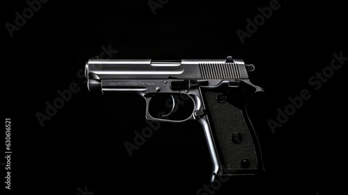 Gun pistol isolated on white background weapon