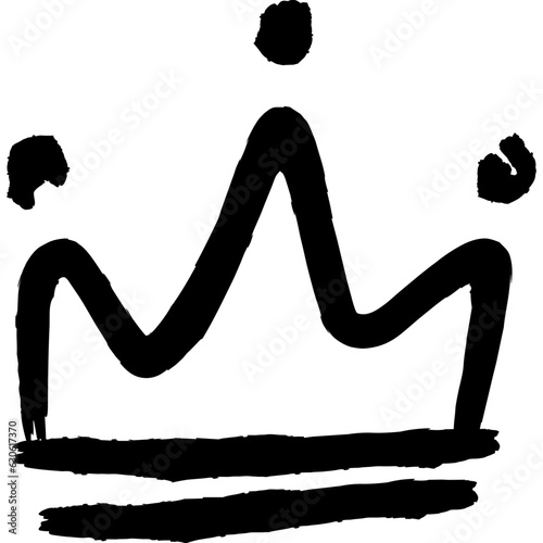 doodle crown for decoration, website, web, presentation, printing, banner, logo, poster design, etc.