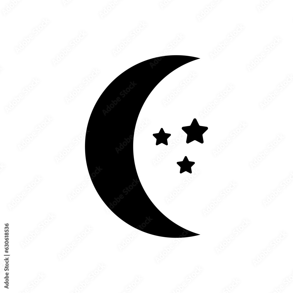 Moon Night Sleep Icon Vector Design Illustrator EPS 10 Moon Night Sleep Icon Vector Design Illustrator EPS 10