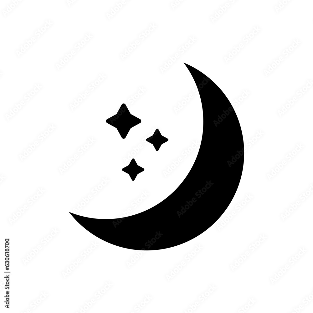 Moon Night Sleep Icon Vector Design Illustrator EPS 10 Moon Night Sleep Icon Vector Design Illustrator EPS 10